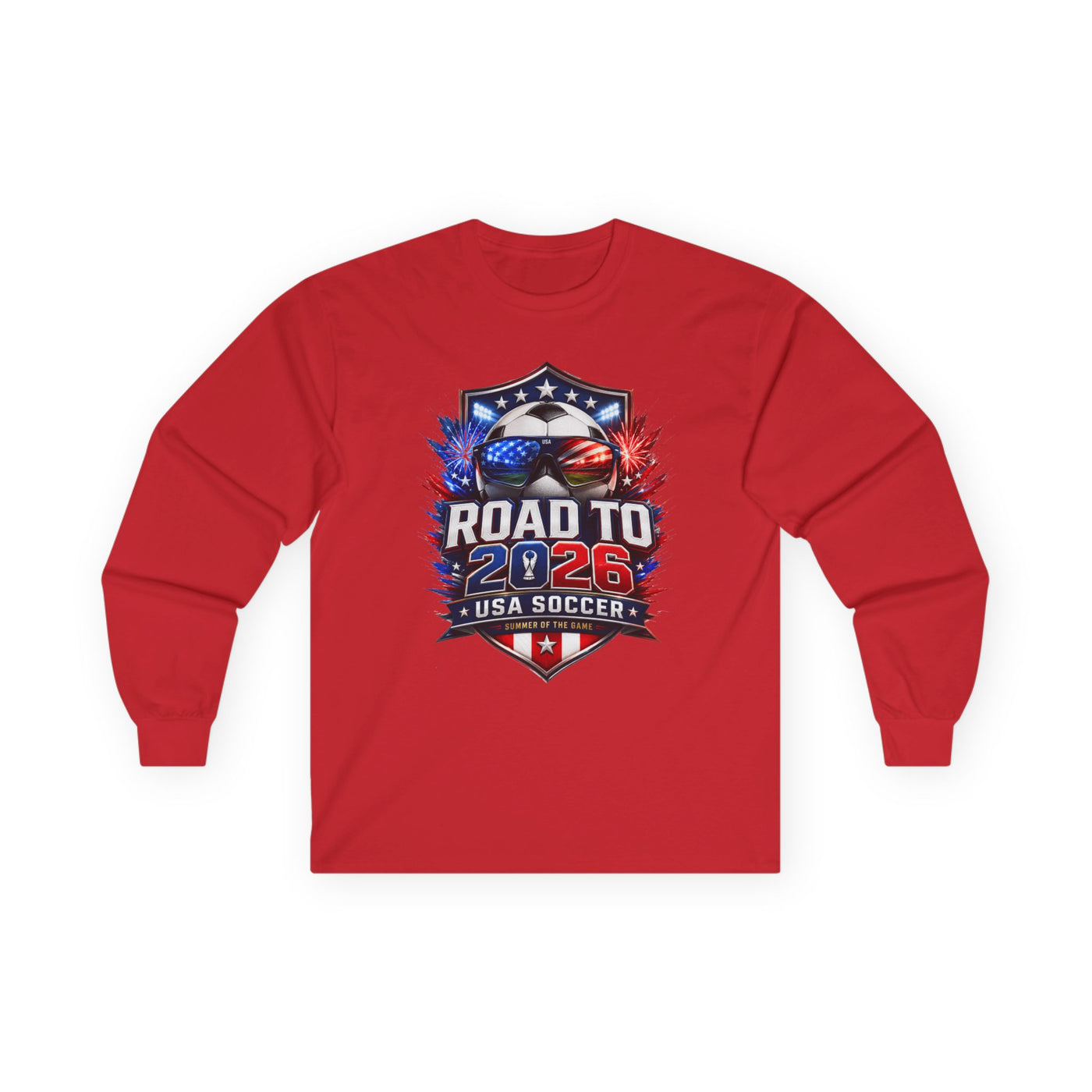 Road to 2026 Long Sleeve Tee - USA Soccer Summer Graphic