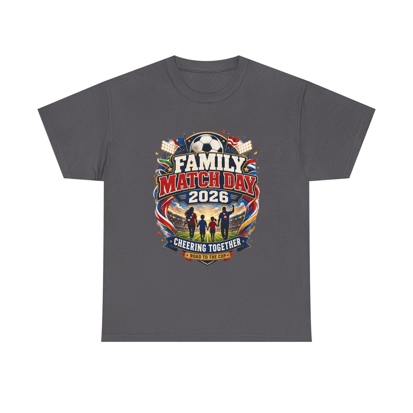 Family Match Day 2026 Tee - Vintage Poster Summer Graphic