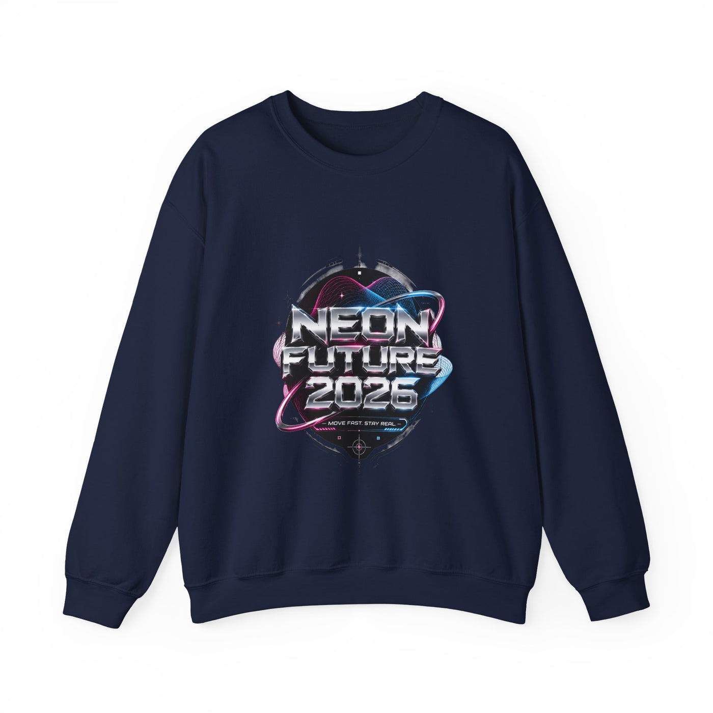 Neon Future 2026 Sweatshirt - Synthwave Summer Graphic