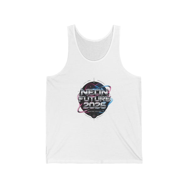 Neon Future 2026 Tank Top - Synthwave Summer Graphic