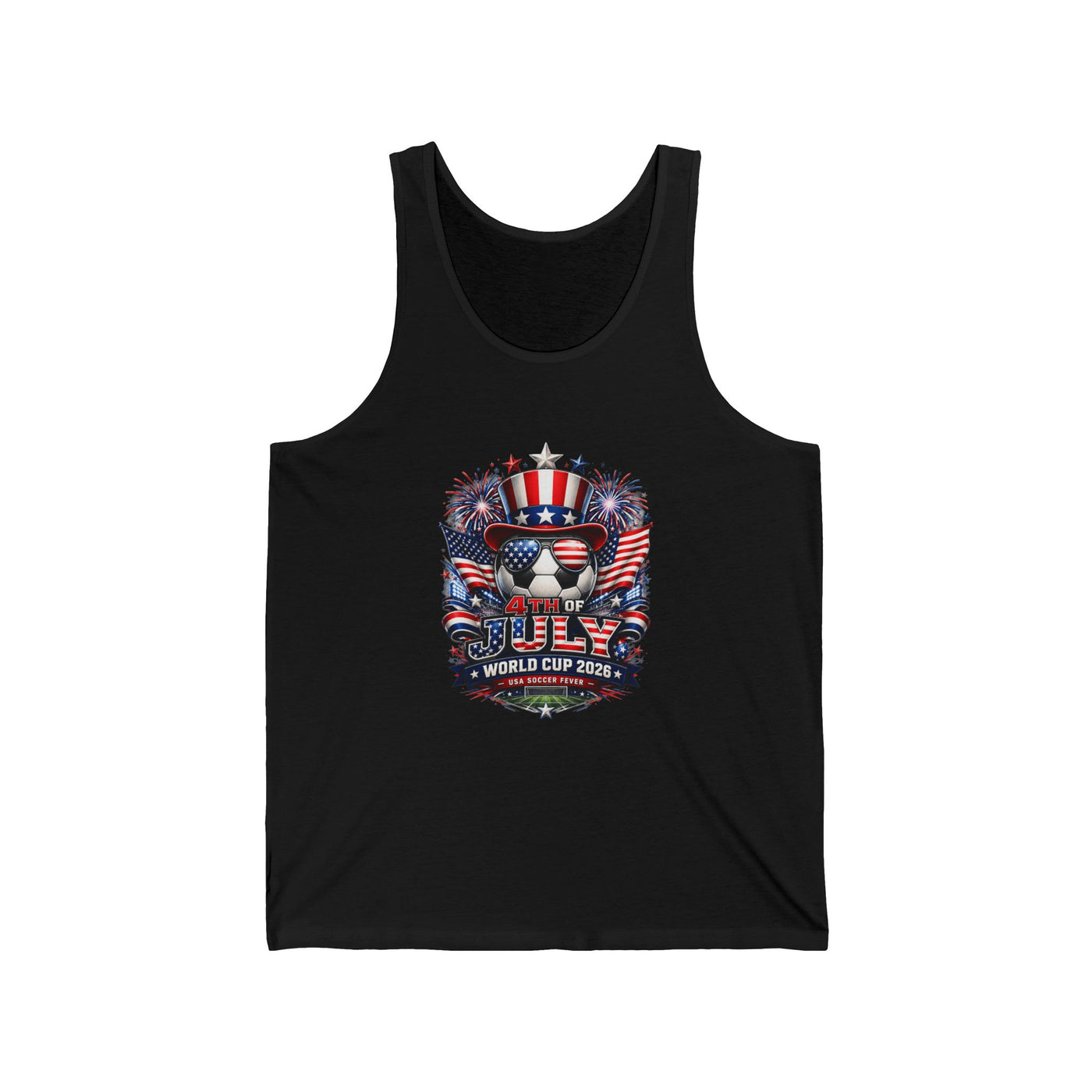 4th of July World Cup 2026 Tank Top - Patriotic Graphic