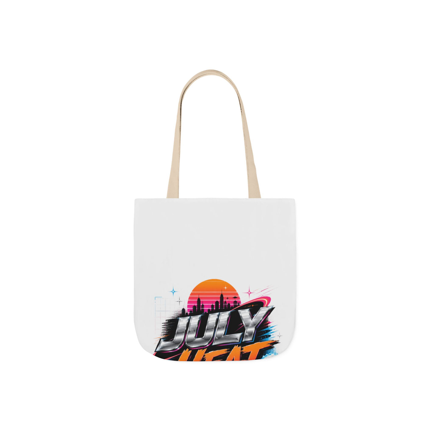 July Heat 2026 Tote Bag - Retro Summer Graphic