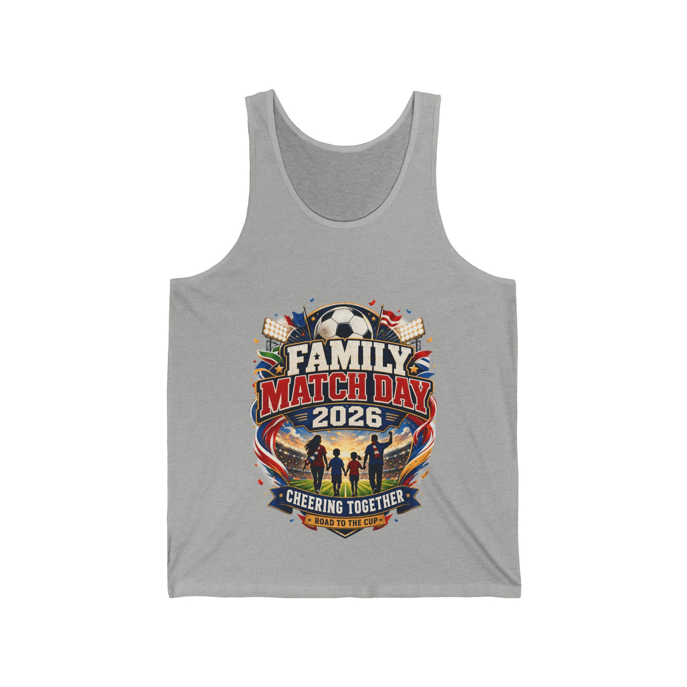 Family Match Day 2026 Tank Top - Vintage Poster Summer Graphic