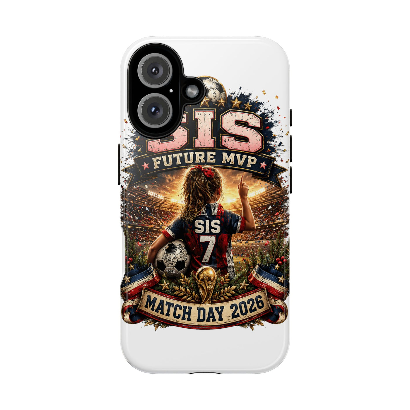 SIS Future MVP Phone Case - Vintage Soccer Match Day Graphic