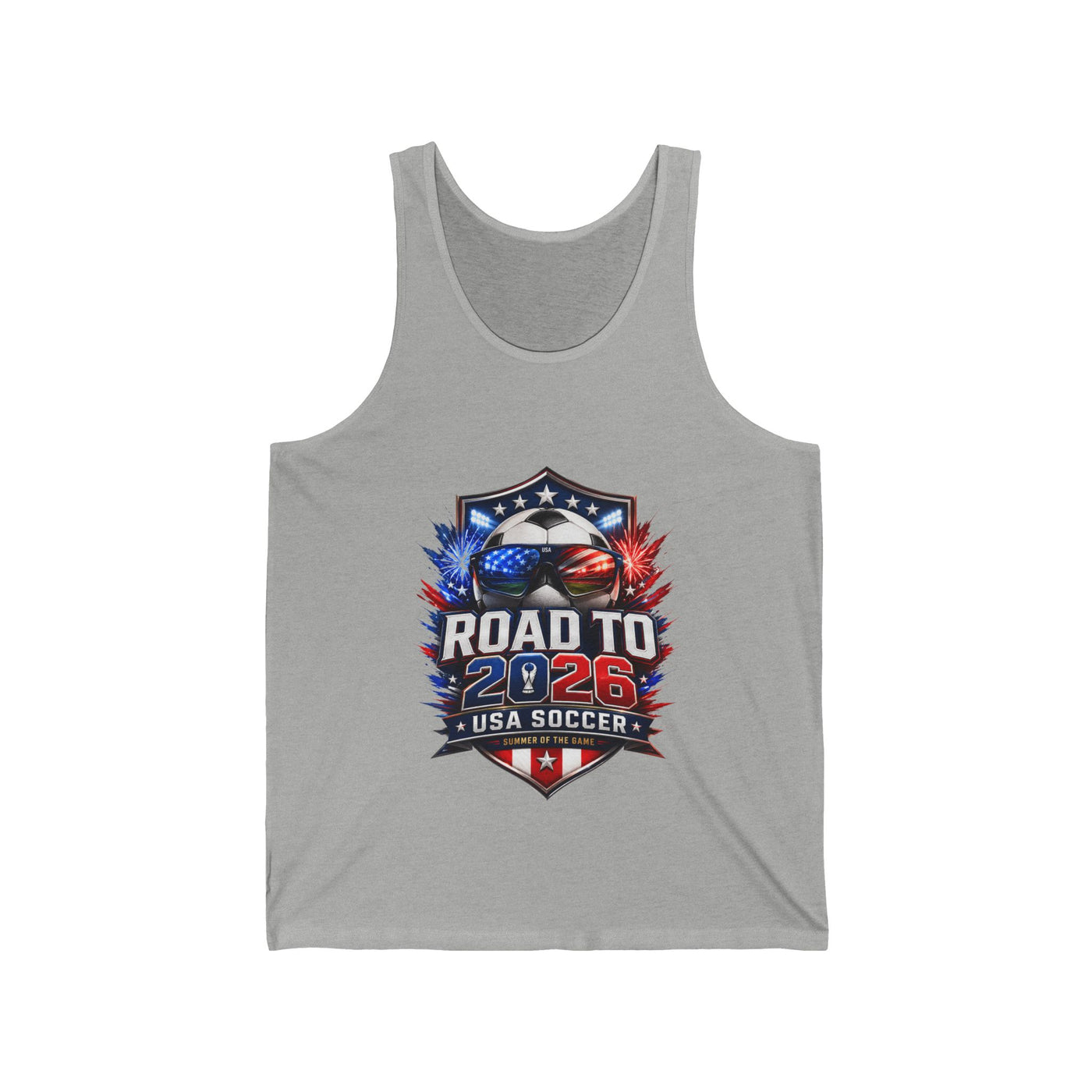 Road to 2026 Tank Top - USA Soccer Summer Graphic