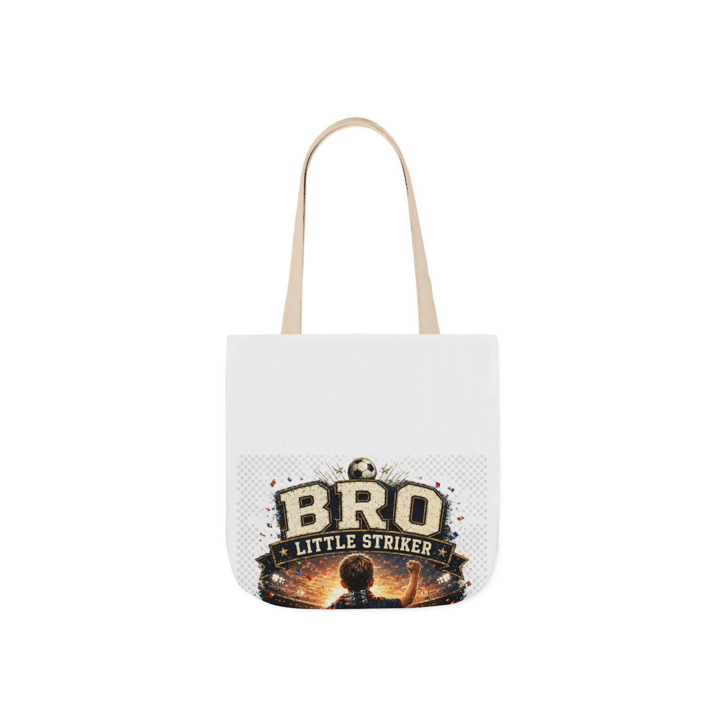 BRO Little Striker Tote Bag - Vintage Soccer Match Day Graphic