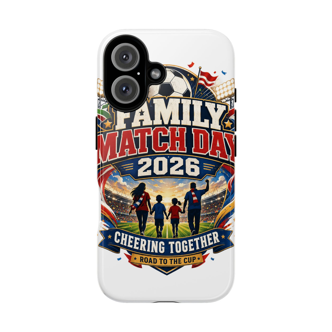 Family Match Day 2026 Phone Case - Vintage Poster Summer Graphic