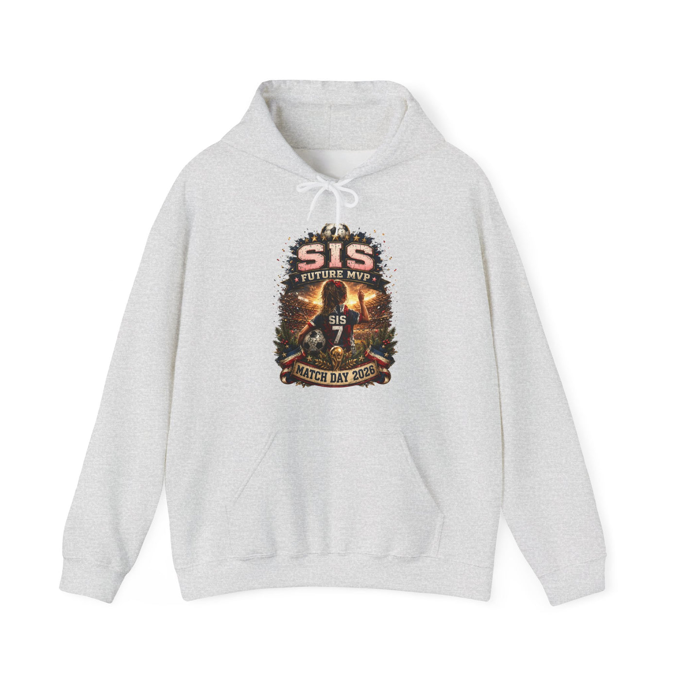 SIS Future MVP Hoodie - Vintage Soccer Match Day Graphic