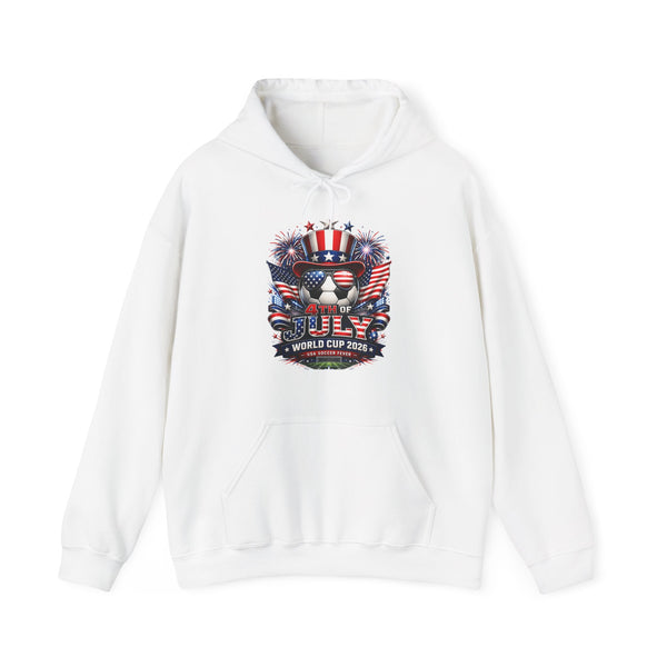 4th of July World Cup 2026 Hoodie - Patriotic Graphic