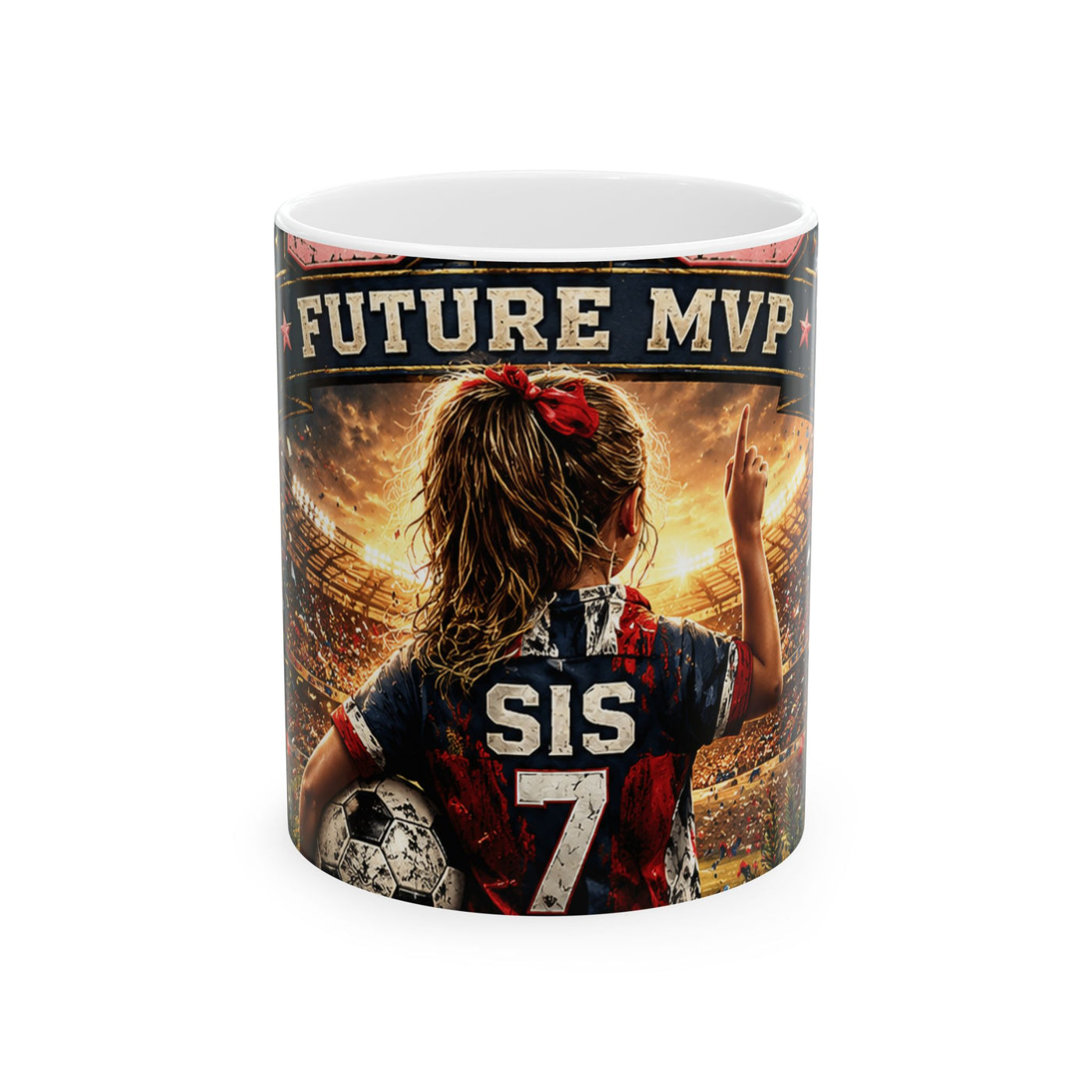 SIS Future MVP Mug - Vintage Soccer Match Day Graphic