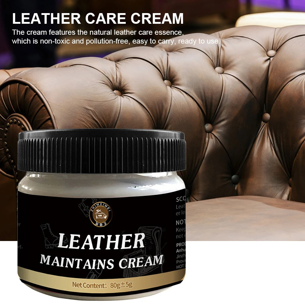 Leather Care Cream Conditioner - Car Seat Clothes Bags Polishing Nourishment