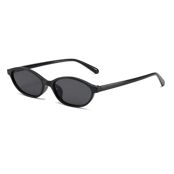 Retro Oval Cat-Eye Sunglasses - Y2K UV400