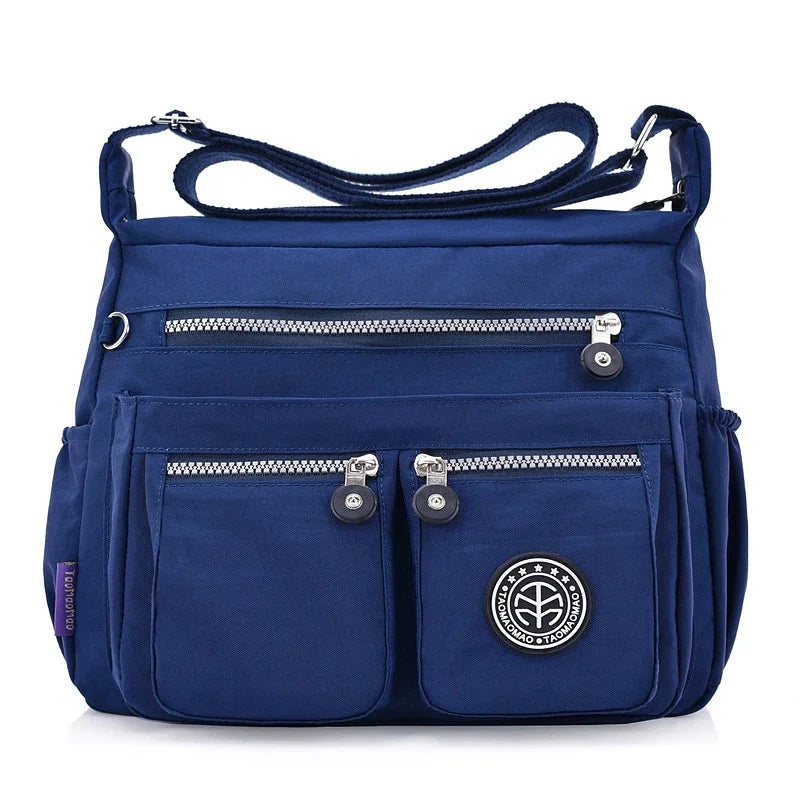 Nylon Shoulder Bag - Luxury Zipper Handbag