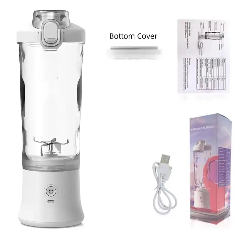 New Portable Blender 600ML Electric Juicer Fruit Mixer 4000m