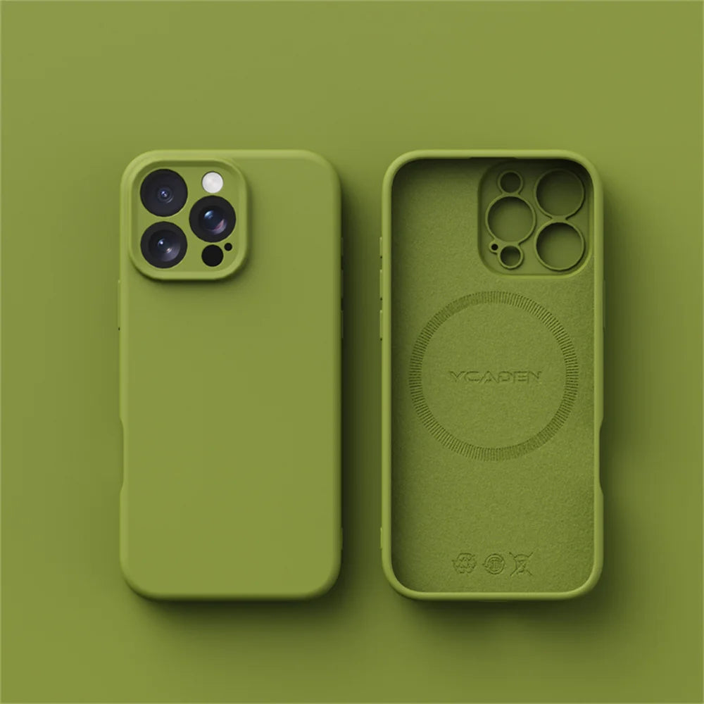Luxury Liquid Silicone MagSafe Case For iPhone 17 16 15 14 1