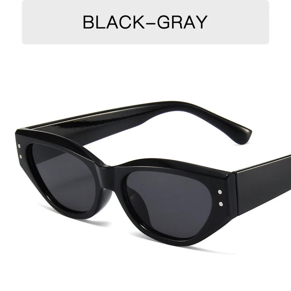 Retro Small Cat-Eye Sunglasses - UV400