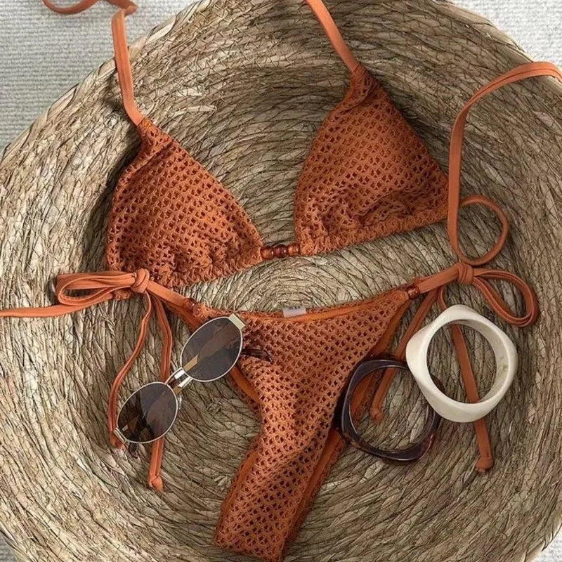 Two-Piece Swimwear Bikini Set - Beach