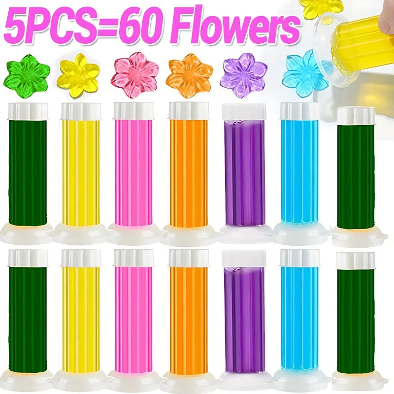 Flower Aromatic Toilet Gel - Deodorant Cleaner Fragrance Remove Odors No Trace