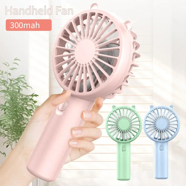 Portable Handheld Fan Small Cooling Fan USB Rechargeable Eye