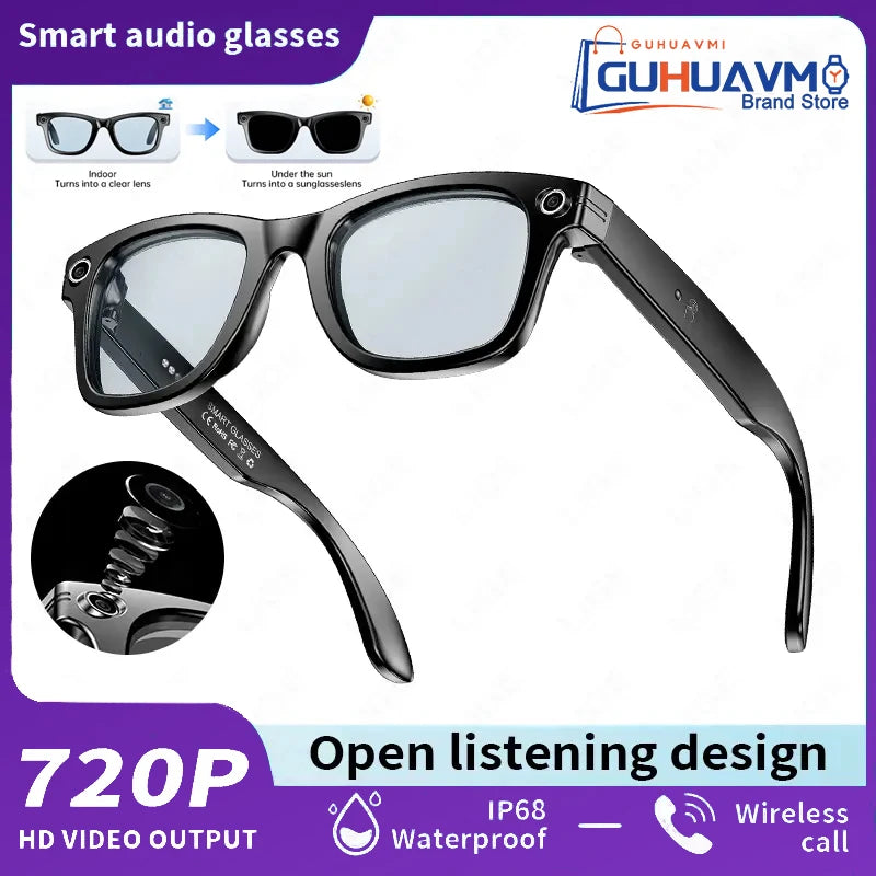 AI Smart Glasses with 8MP Camera Video Recording 100+ Langua