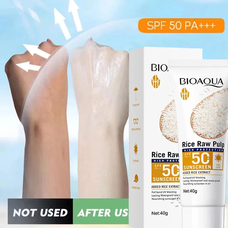 SPF50+ Facial Sunscreen Cream - Long-Lasting