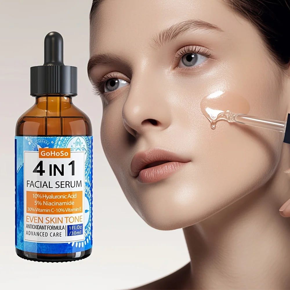 ENVISHA 4 In 1 Face Serum Hyaluronic Acid Niacinamide Vitami