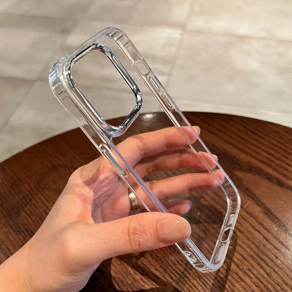 Luxury Clear Silicone Phone Case For iPhone 16 15 14 13 12 1