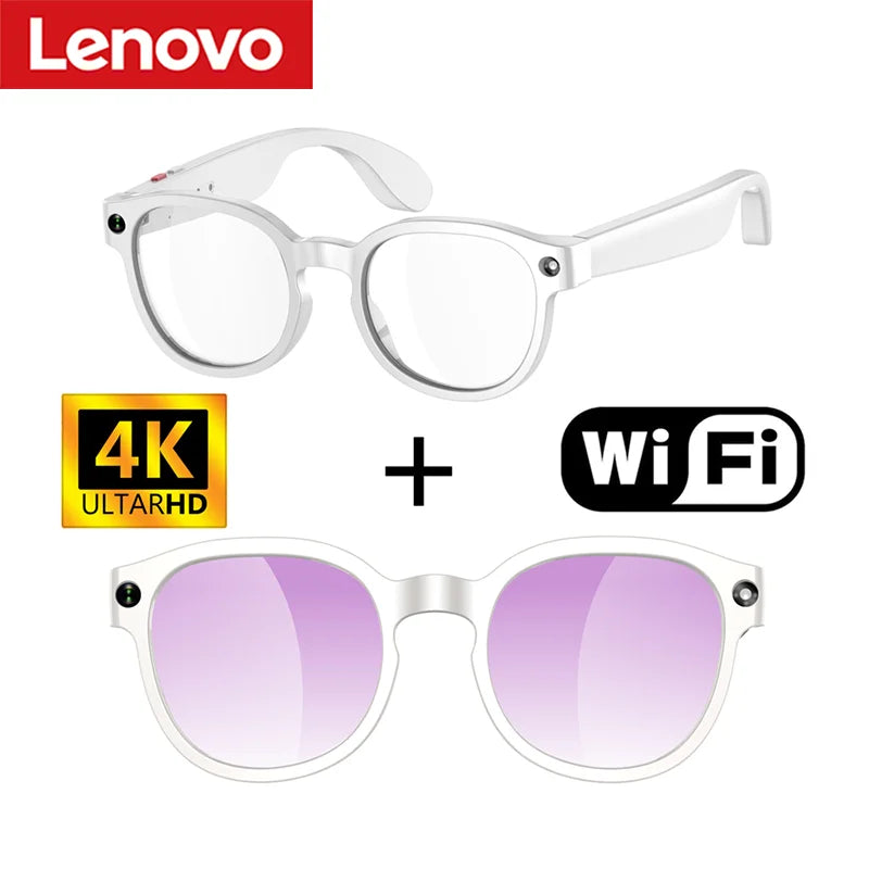 Lenovo AI Smart Glasses AI Translation 8MP HD Camera 4K Shoo