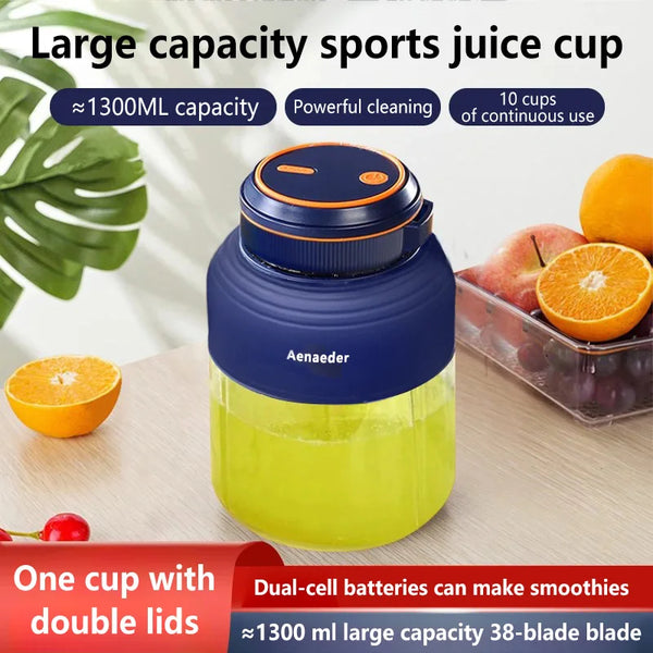 1300ml New Wireless Portable Fruit Juicer Charging Small Com
