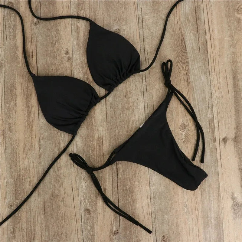 Summer Push-up Padded Two-Piece Bikini Set Swimwear