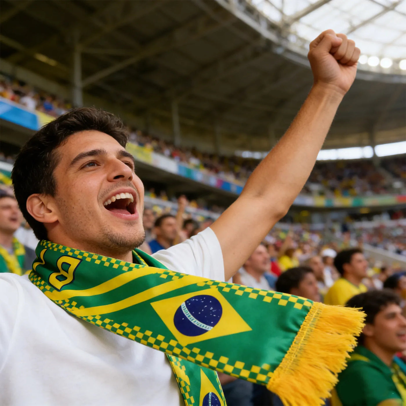 National Team Soccer Fan Scarf - Double-Sided Football Supporter Scarf