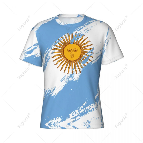 Argentina Flag Soccer Fan Jersey - Custom Name & Number Sports Tee